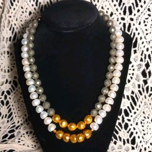 Nestled beaded necklaces